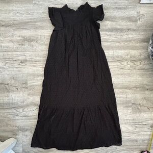 Who What Wear Light Weight Black  Maxi Dress Sz XS